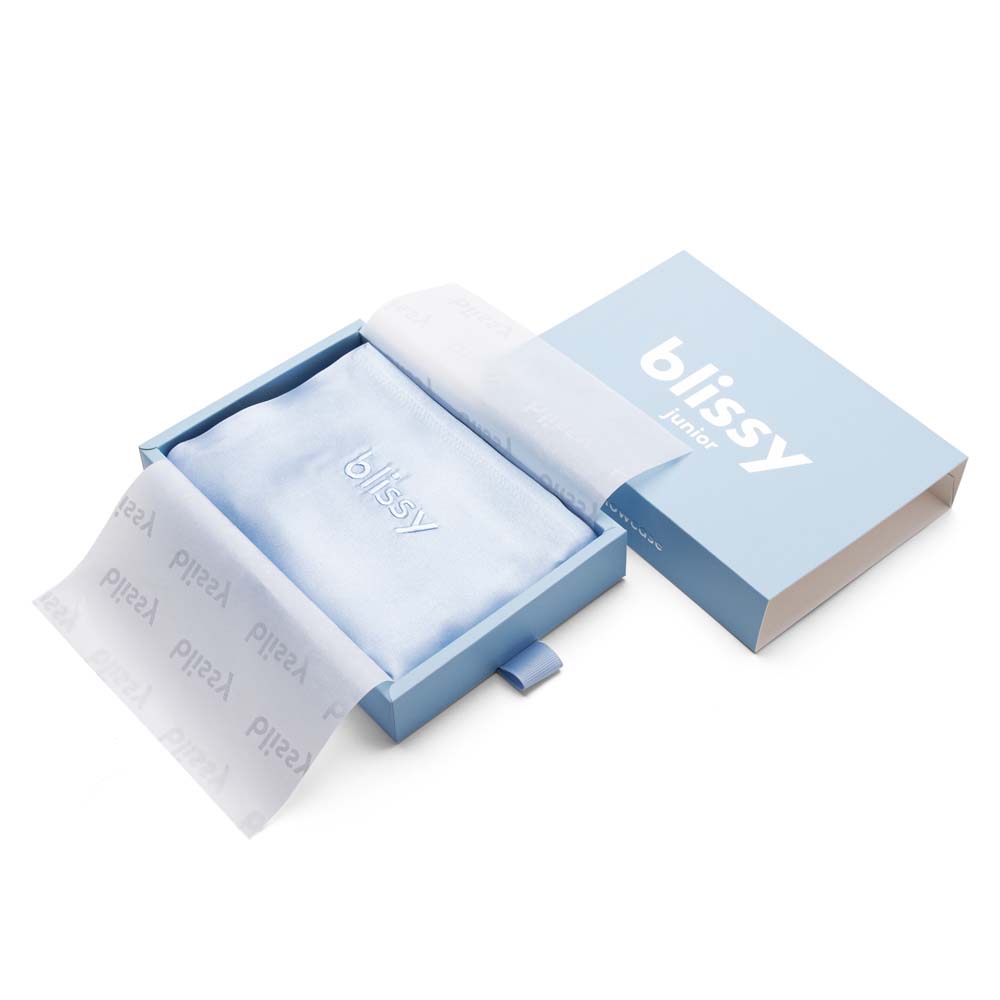 Baby Blue Pillowcase – Blissy Premium Silk