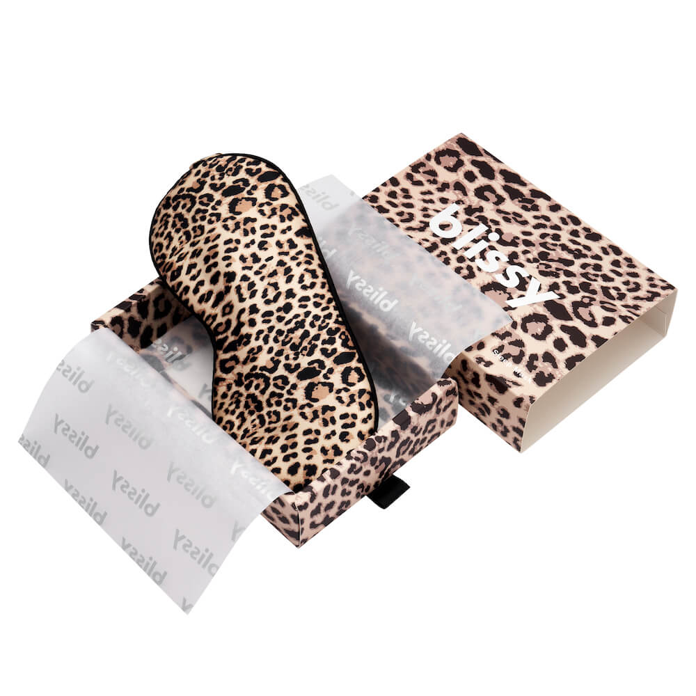 Leopard Mulberry Silk Sleep Mask – Blissy