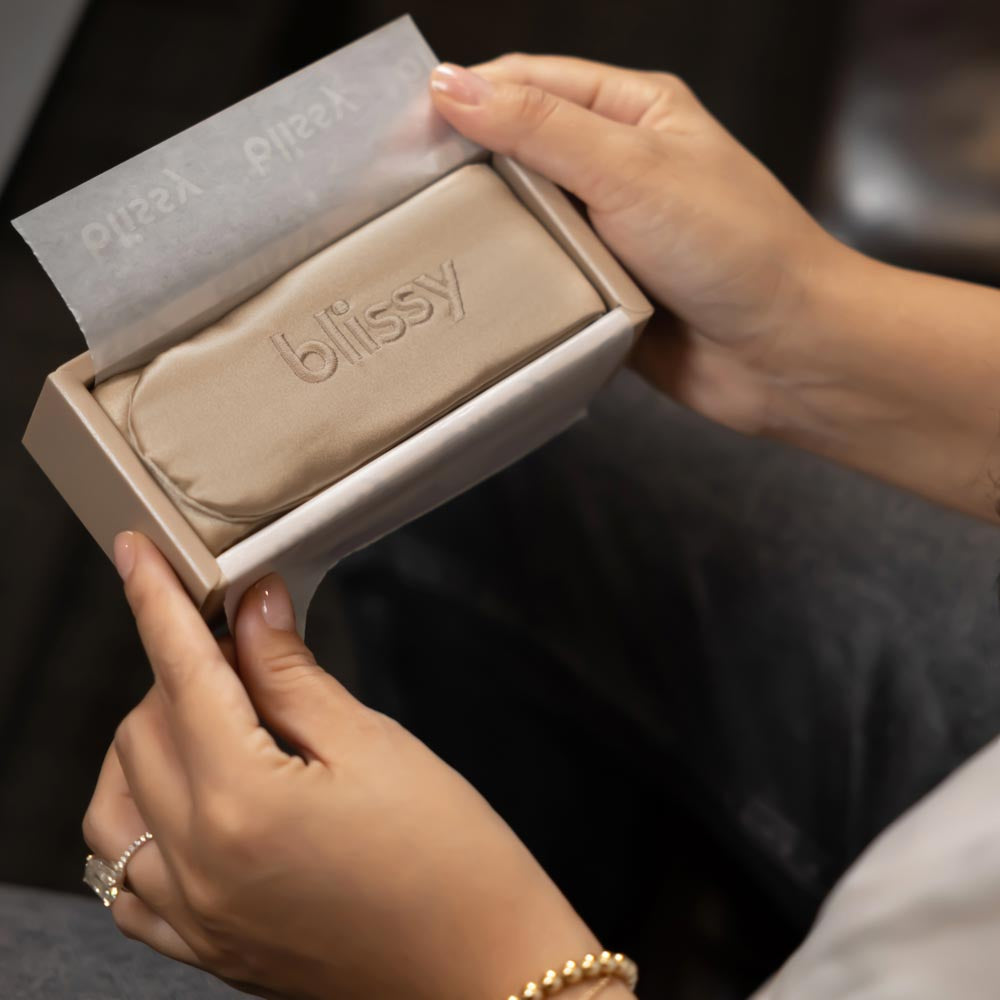 Blissy Taupe Silk Blissy Beauty Band Detail –