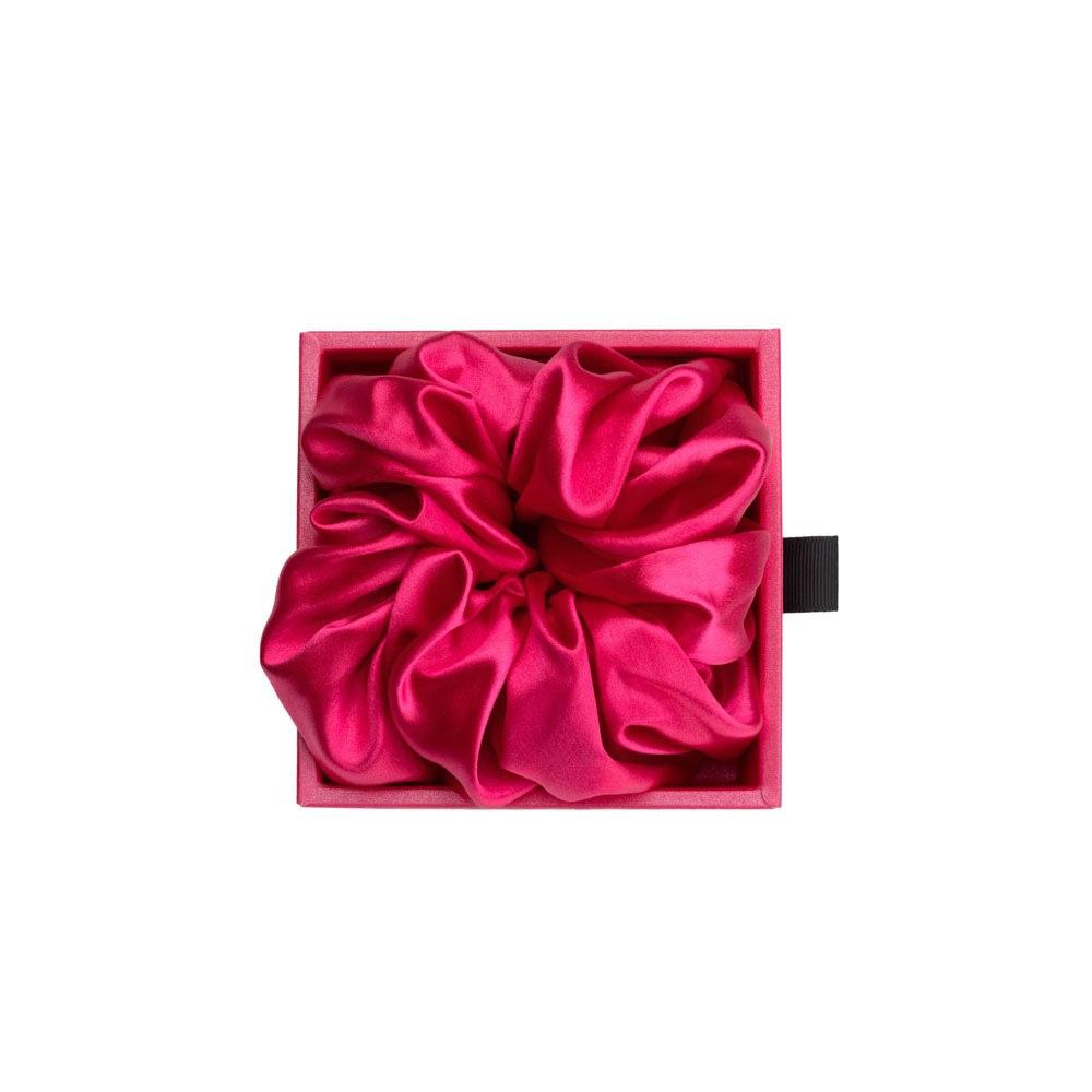 Blissy Hibiscus Silk Blissy Oversized Scrunchie Detail –
