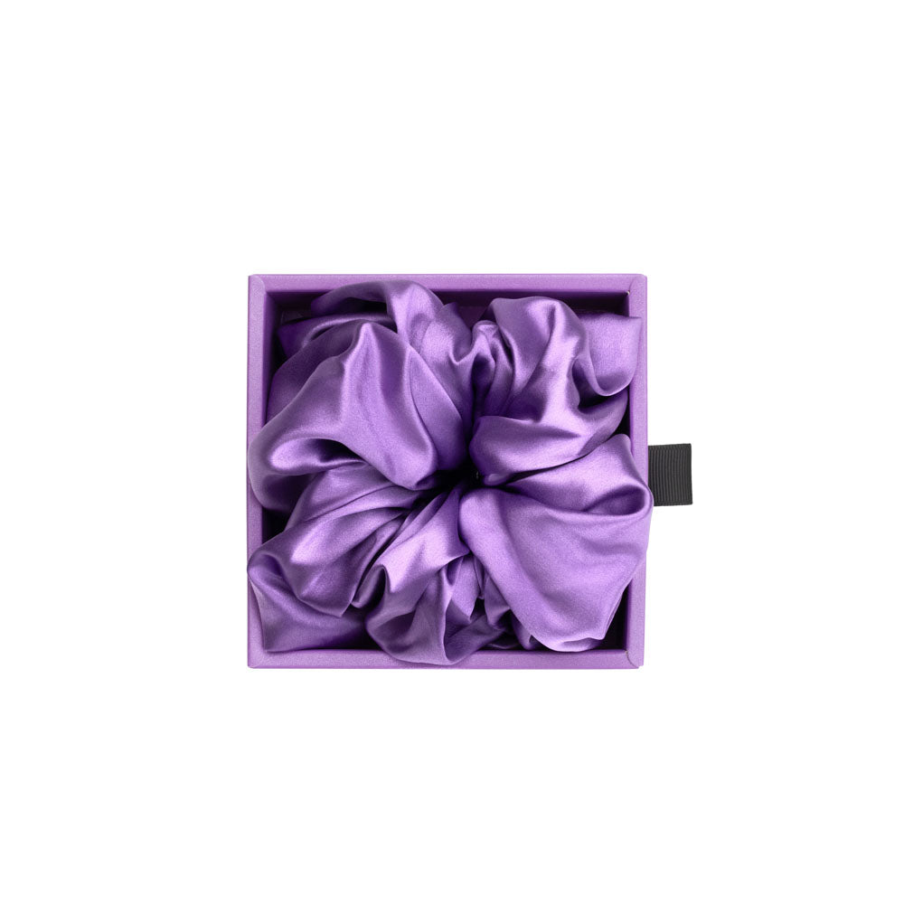 Blissy Orchid Silk Blissy Oversized Scrunchie Detail –