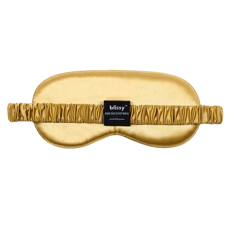 Blissy Mulberry Silk Sleep Mask – Gold