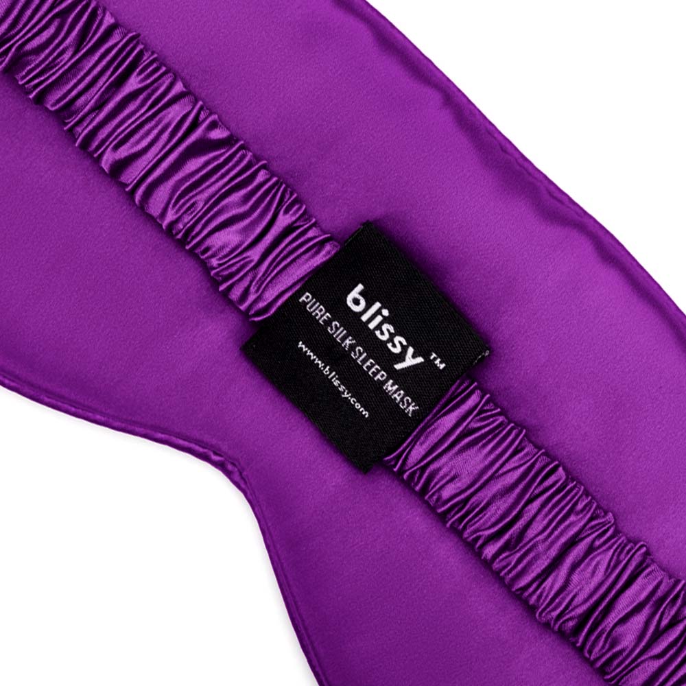 Royal Purple Sleep Mask – Blissy Premium Silk