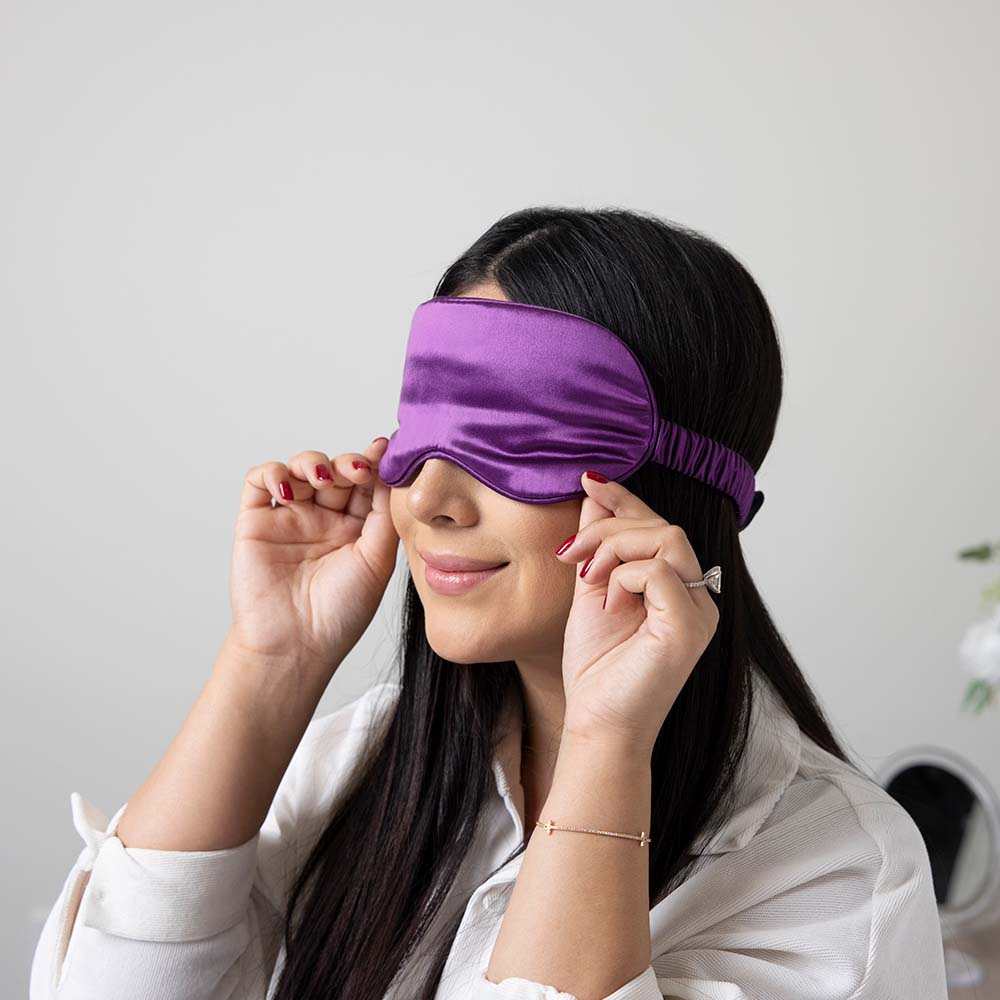 Royal Purple Mulberry Silk Sleep Mask – Blissy