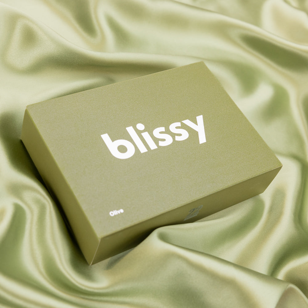 Standard Olive Pillowcase – Blissy Premium Silk