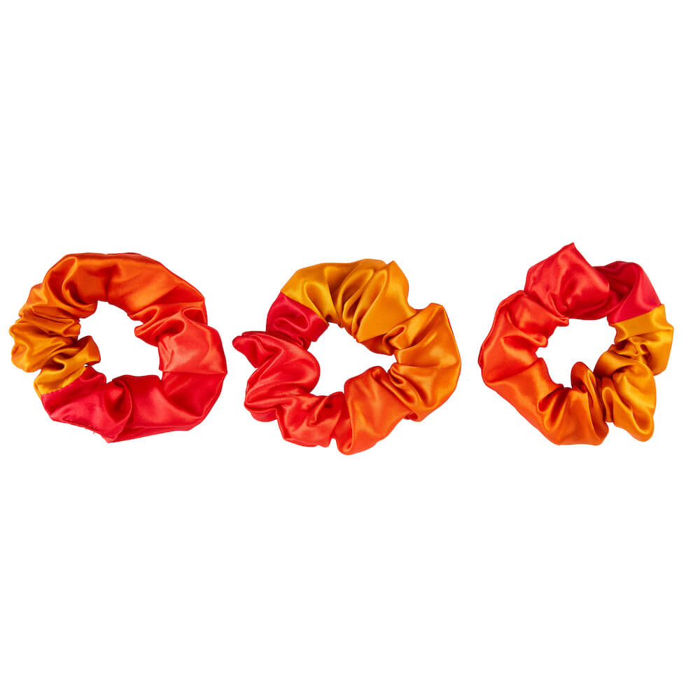 Blissy Orange Ombre Silk Blissy Scrunchies Detail –