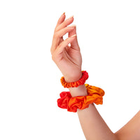 Blissy Skinny Scrunchies - Orange Ombre