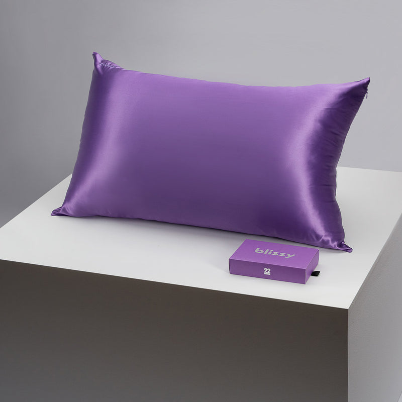 Pillowcase - Orchid - Queen - Blissy Queen Orchid Pillowcase – 22 Momme Mulberry Silk, 100% Silk