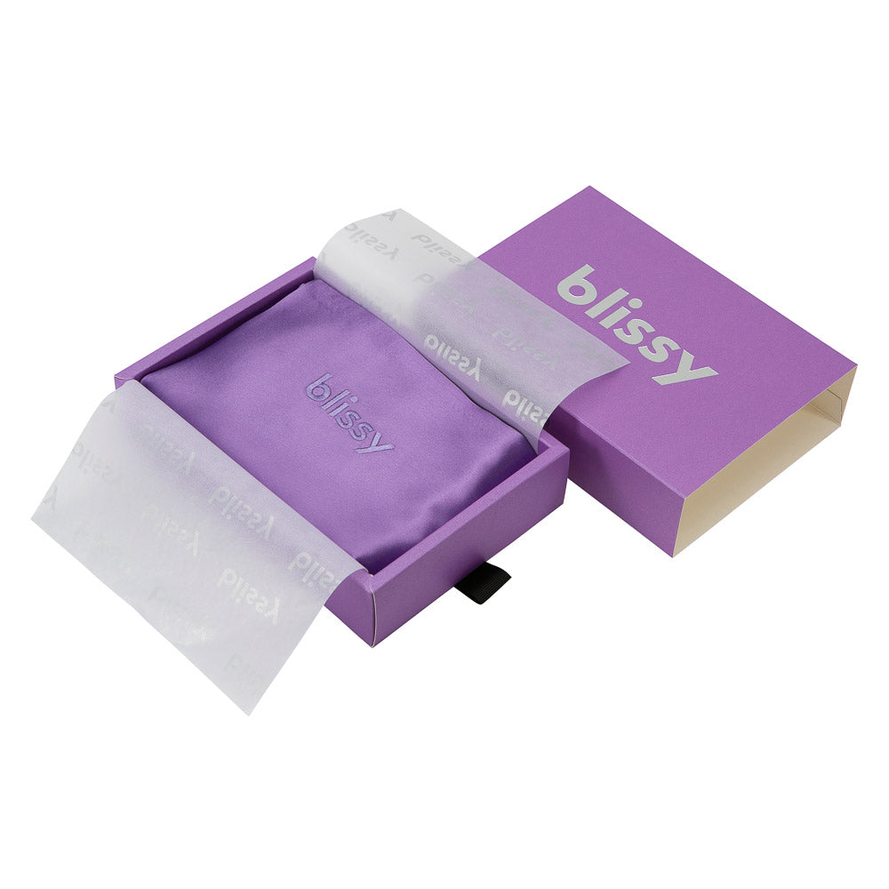 Orchid Pillowcase Close-Up – Blissy 22 Momme Silk