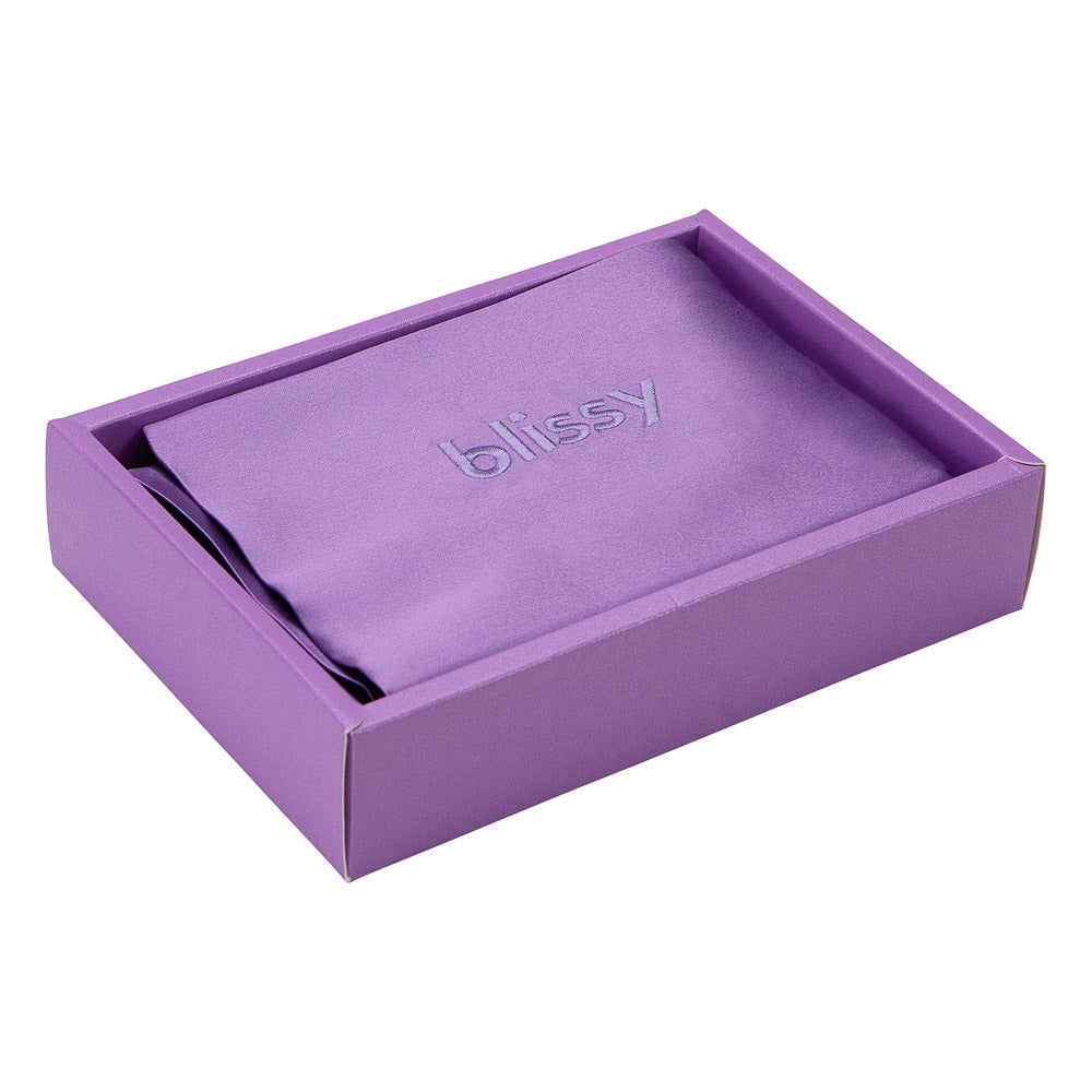 Blissy Standard Orchid Pillowcase Lifestyle – Mulberry Silk