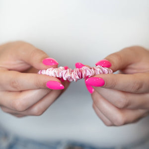 Blissy Skinny Scrunchies - Pink Tie-Dye
