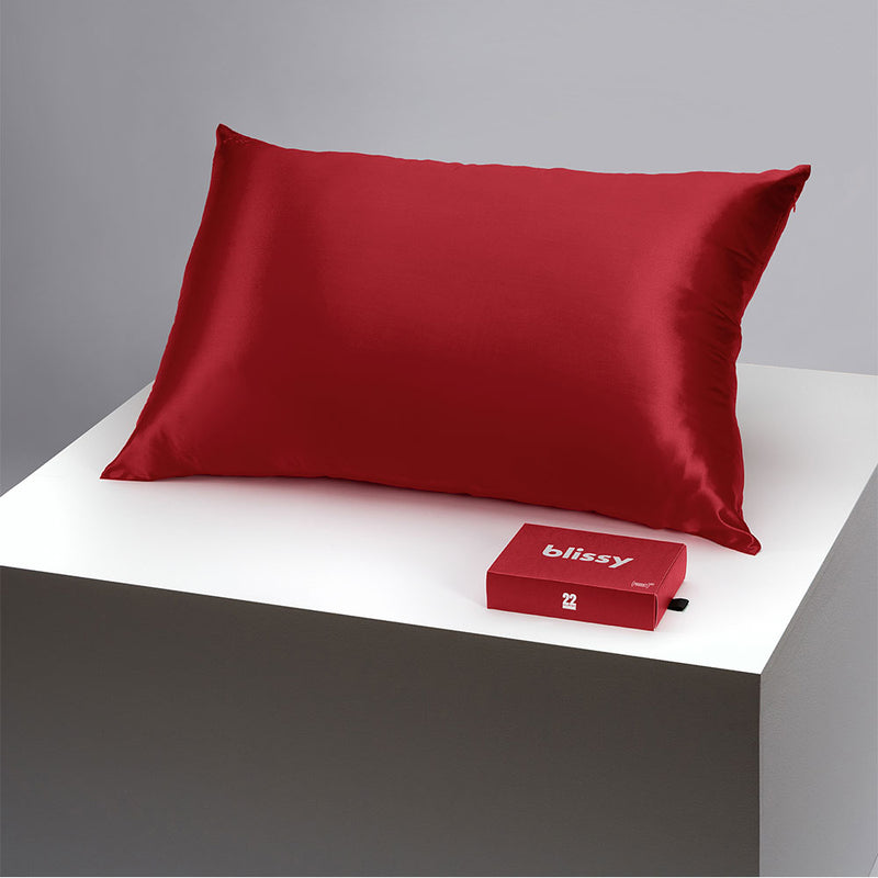 Pillowcase - (PRODUCT)RED - Queen - Blissy Queen (Product)Red Pillowcase – 22 Momme Mulberry Silk, 100% Silk