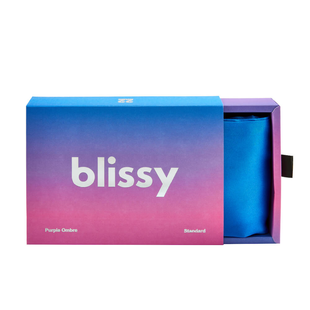 Blissy Mulberry Silk Pillowcase – Purple Ombre King