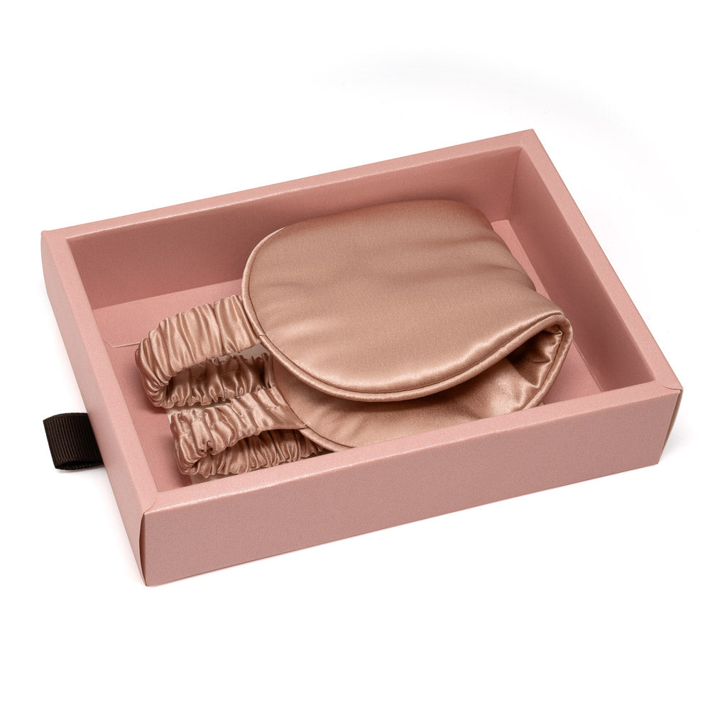 Blissy Mulberry Silk Sleep Mask – Rose Gold