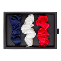 Blissy Scrunchies - Red, White, Blue