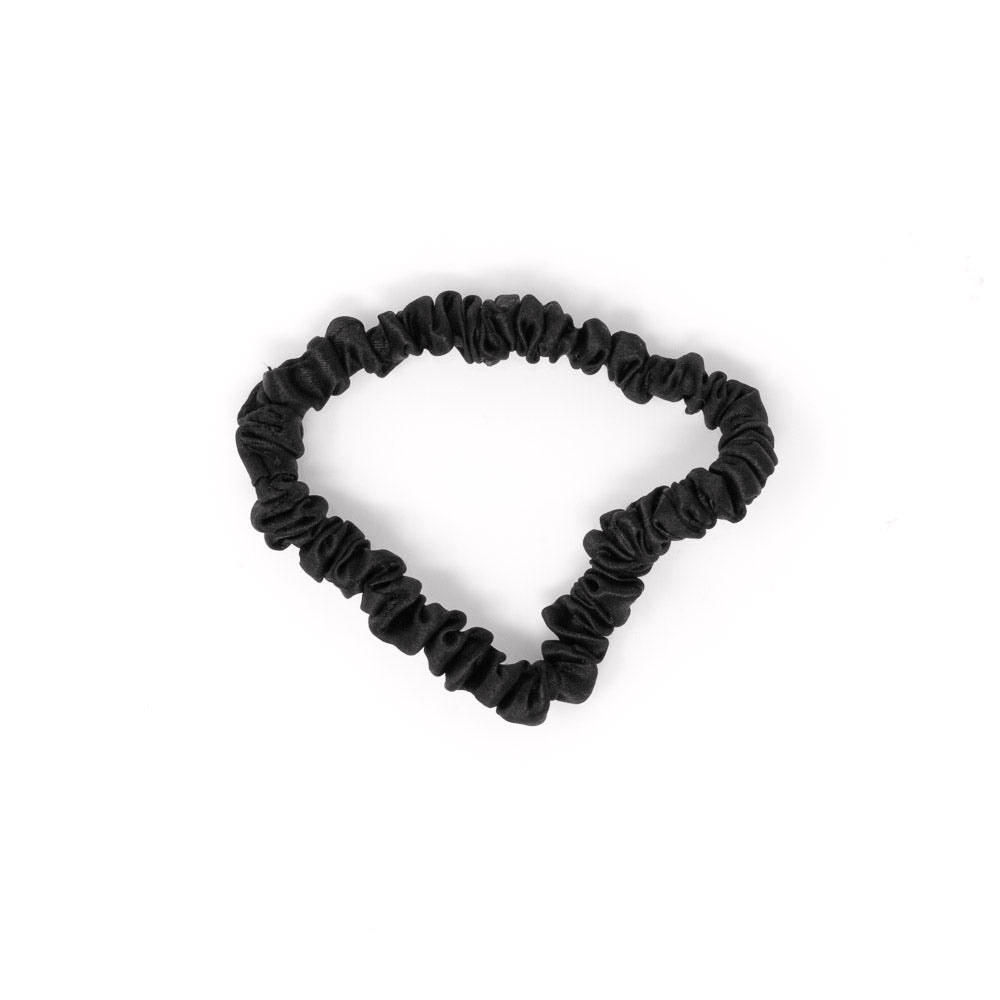 Blissy Mulberry Silk Blissy Skinny Scrunchies – Black, Gold, Pink