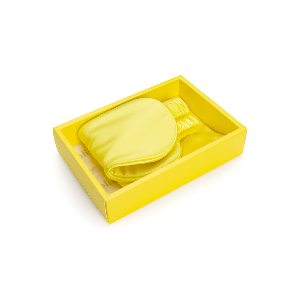 Blissy Sunshine Yellow Sleep Mask Lifestyle – Mulberry Silk