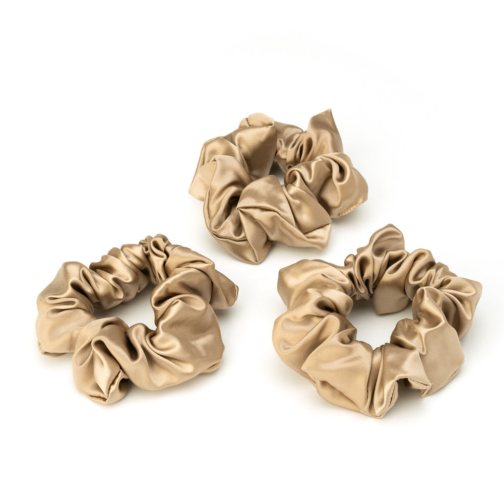 Blissy Taupe Silk Blissy Scrunchies Detail –