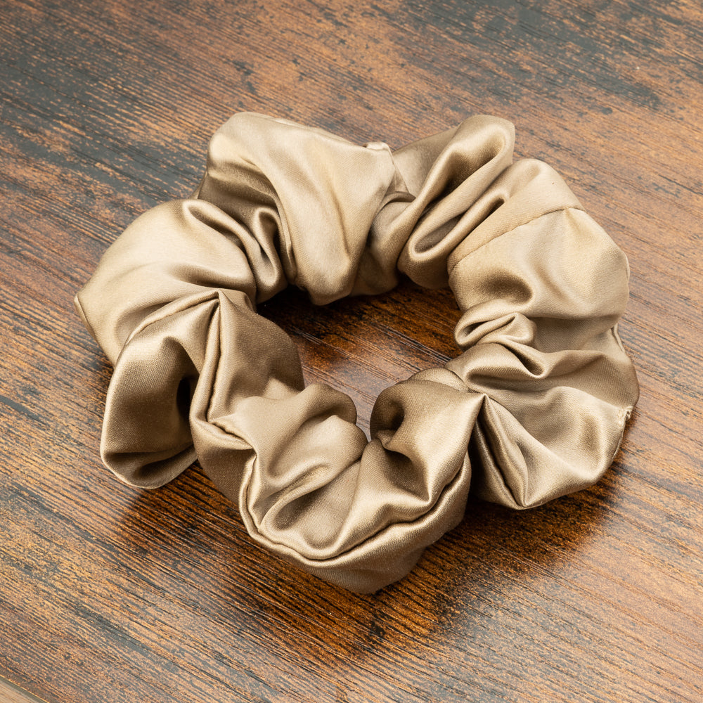 Taupe Mulberry Silk Blissy Scrunchies – Blissy